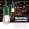 Newhouse Lighting - Outdoor 48-ft String Lights w/(16) Plastic LED Filament Bulbs Included, Green Cord CSTRINGLED18P-G - alternate 9